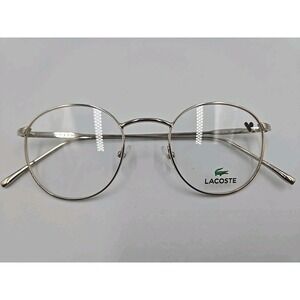 NWOT LACOSTE L2246 714 Silver Eyeglasses Frames Only 48-21-145